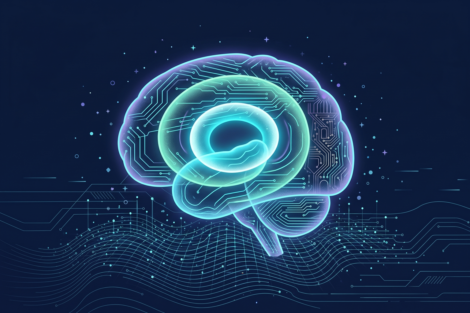 겹겹이 쌓인 고리로 이루어진 뇌: AI, 머신러닝, 딥러닝, LLM의 포함 관계